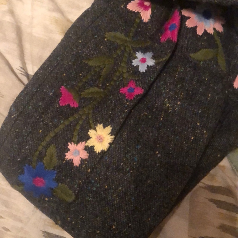 Moschino tweed embroidered pants- brand new.